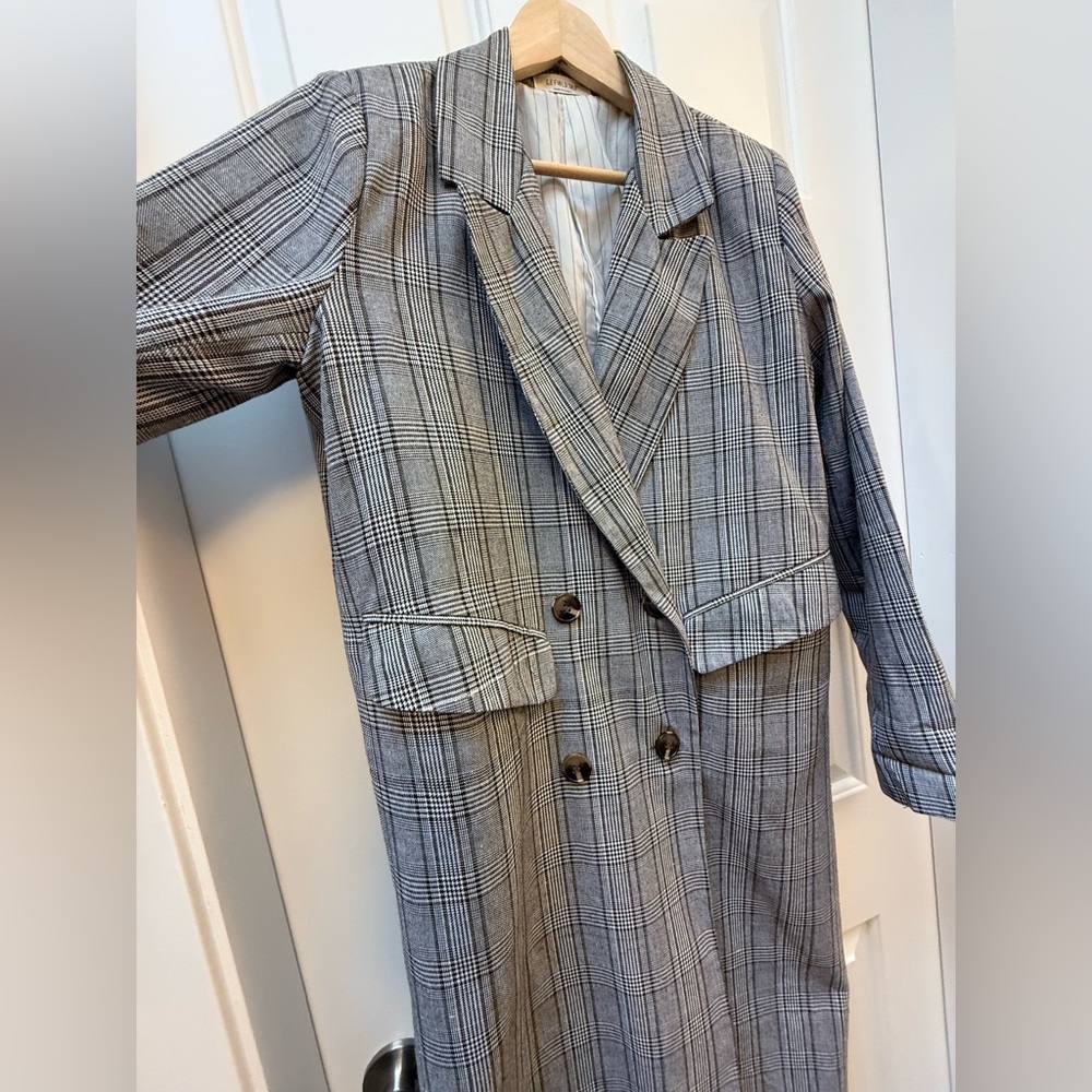 Maxi Plaid Blazer - Picture 3 of 10